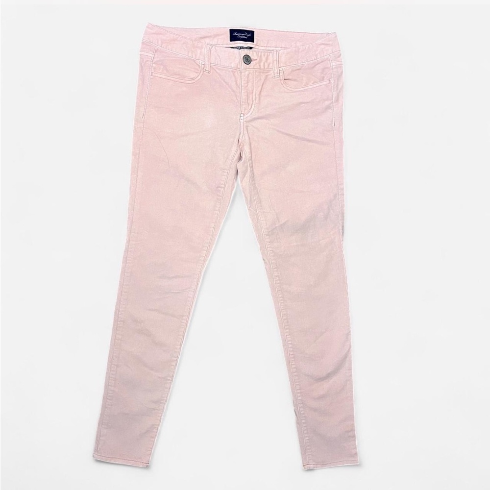 American Eagle Outfitters Women's Light Pink Skinny Jeans
